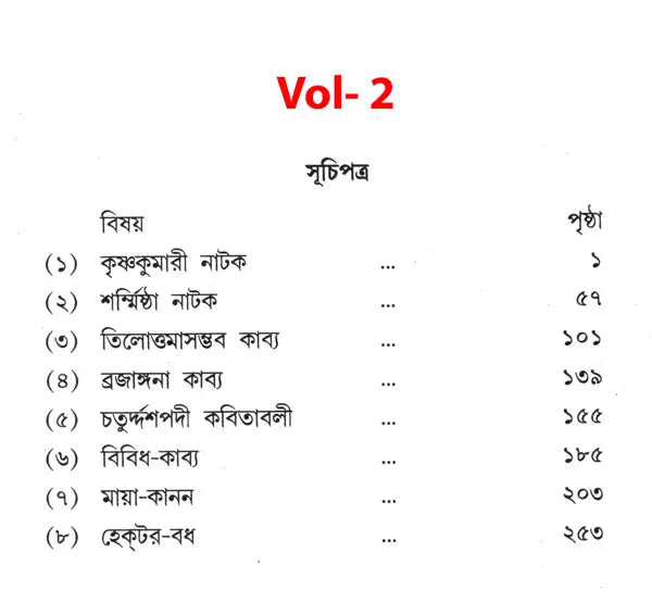 Michael Madhusudan Granthavali- Set of 2 Books (Bengali) - Retail Maharaj