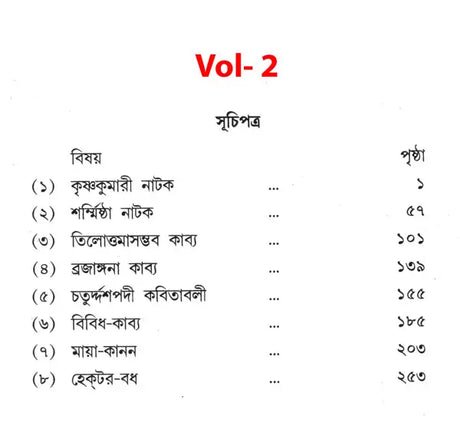 Michael Madhusudan Granthavali- Set of 2 Books (Bengali) - Retail Maharaj