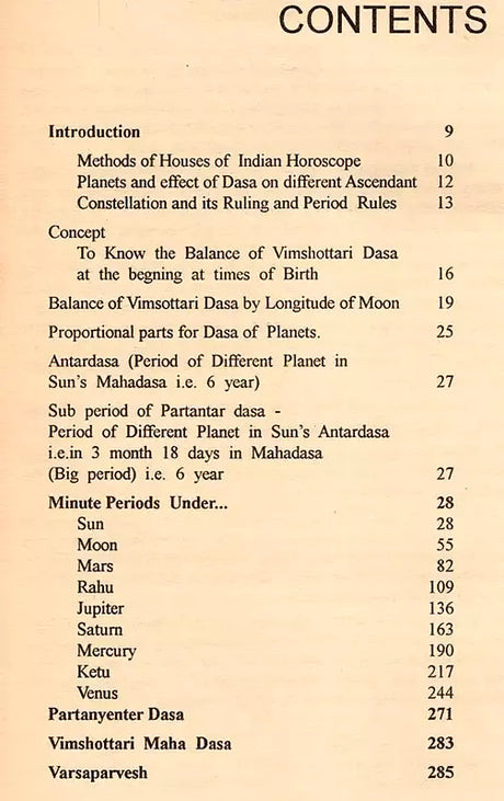 An Advanced Study of Vimshottari Pasa Under Indian Ephemeris - Retail Maharaj