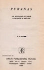 Puranas: An Account of Their Contents & Nature (An Old and Rare Book) - Retail Maharaj