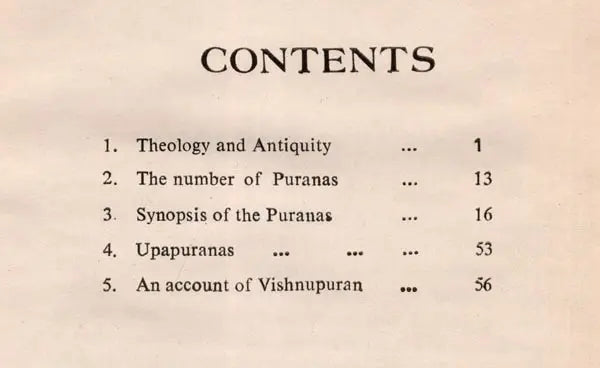 Puranas: An Account of Their Contents & Nature (An Old and Rare Book) - Retail Maharaj