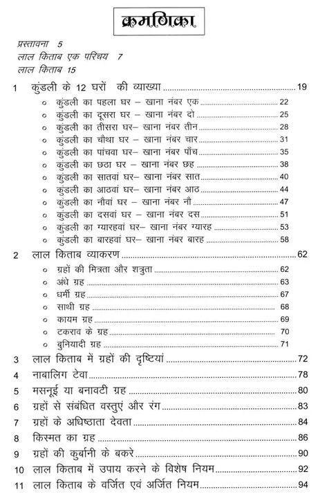 लाल किताब: मूल व्याकरण, कुंडली भावों का महत्व एवं व्याख्या: Lal Kitab: Basic Grammar, Importance and Interpretation of Horoscope Houses - Retail Maharaj