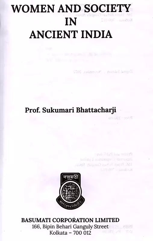Women and Society in Ancient India - Retail Maharaj