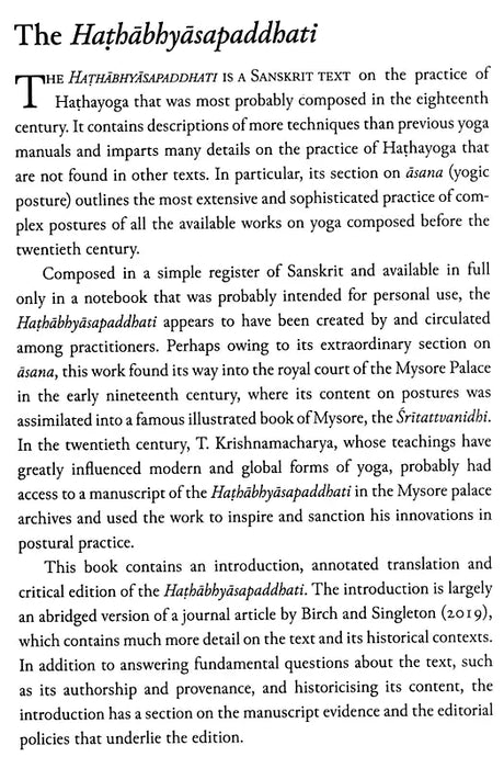 A Manual on the Practice of Hathayoga – An Edition and Translation of the Pune Manuscript of the Hathabhyasapaddhati - Retail Maharaj