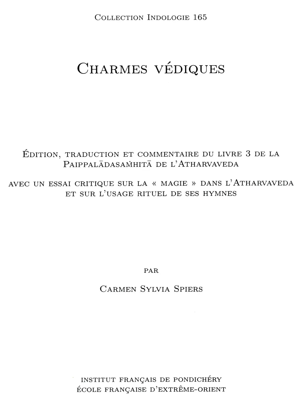 Charmes Védiques : Vedic Charms (French) - Retail Maharaj