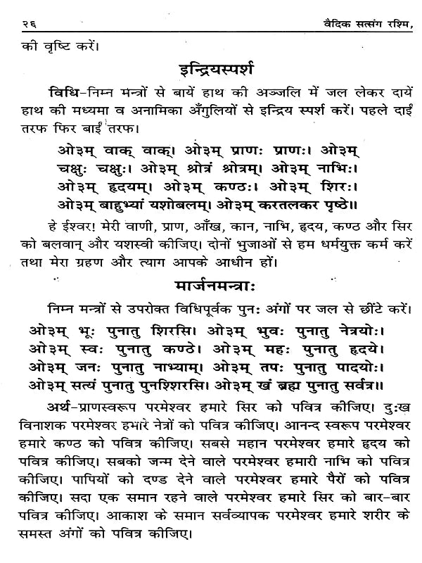 वैदिक सत्संग रश्मि Vedic Satsang Rashmi (A Collection of Yajna Episodes and Related Hymns) - Retail Maharaj