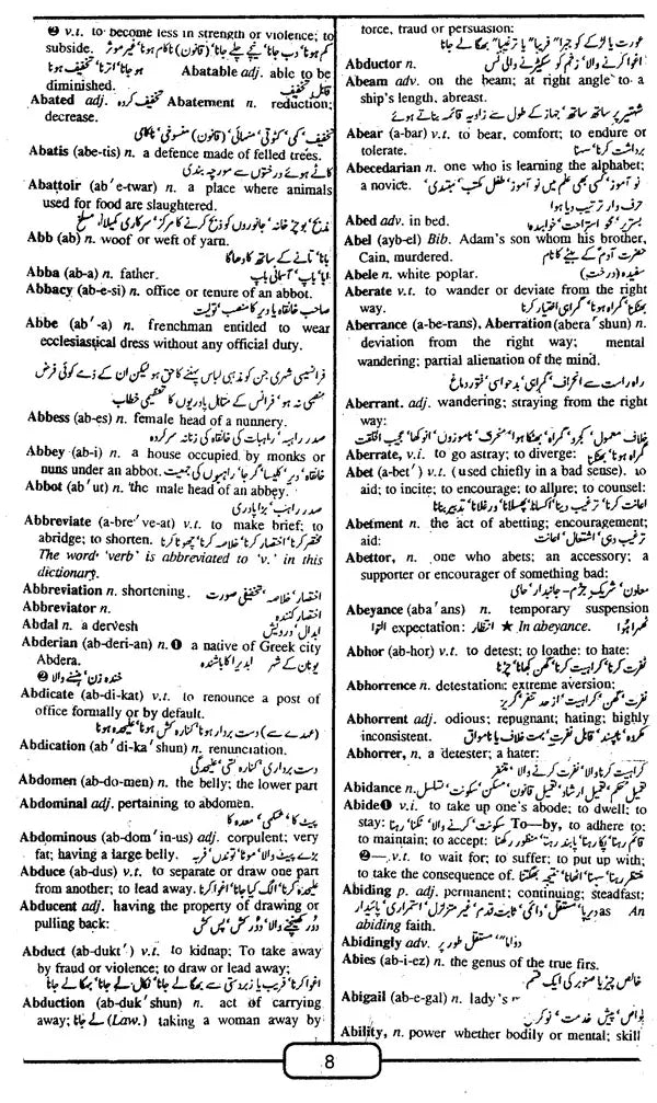 English-Urdu Urdu-English Combined Dictionary - Retail Maharaj