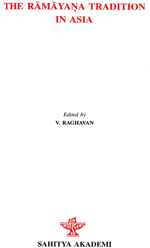 The Ramayana Tradition in Asia - Retail Maharaj