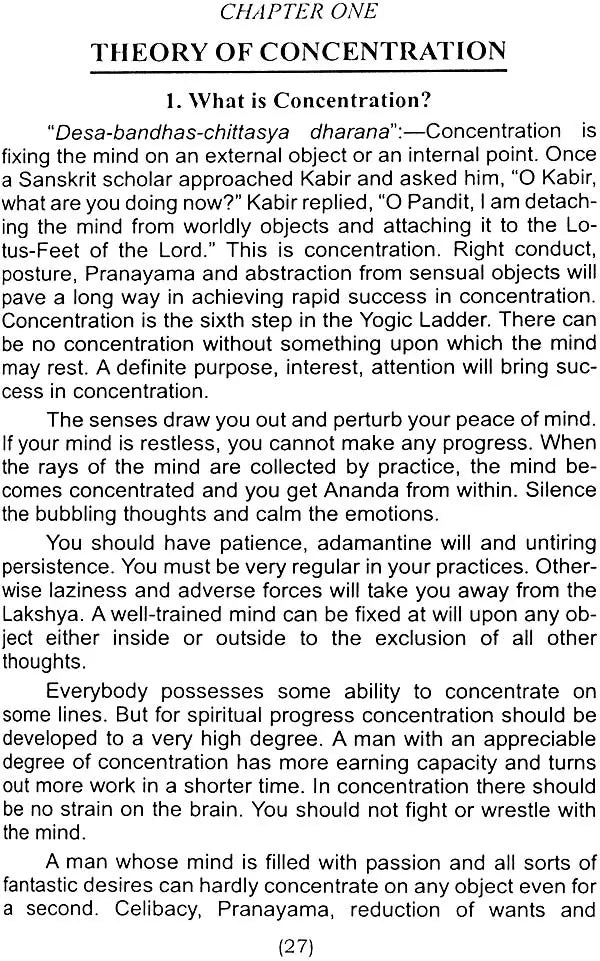 Concentration and Meditation - Retail Maharaj