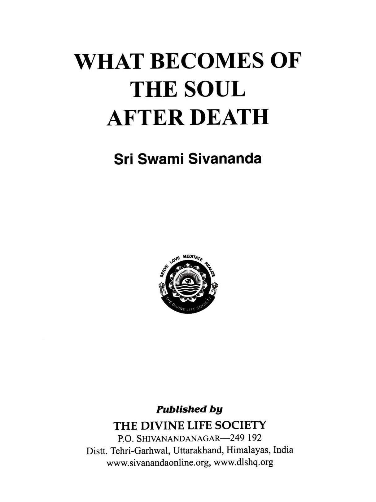 What Becomes of the Soul After Death - Retail Maharaj