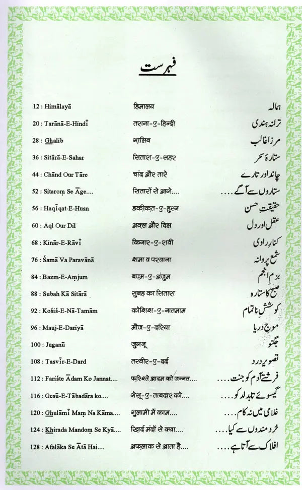 Poetry of Allama Iqbal: - Retail Maharaj
