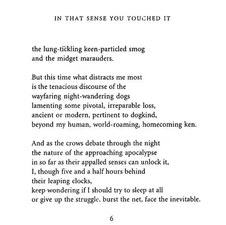 In That Sense You Touched It; Unquiet Waters - Retail Maharaj