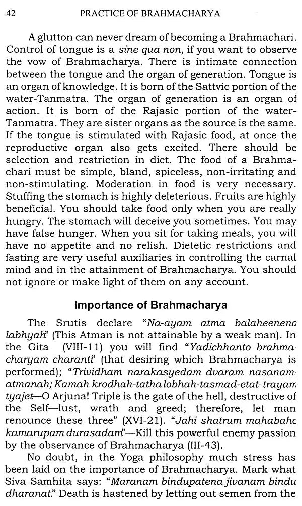 Practice of Brahmacharya - Retail Maharaj