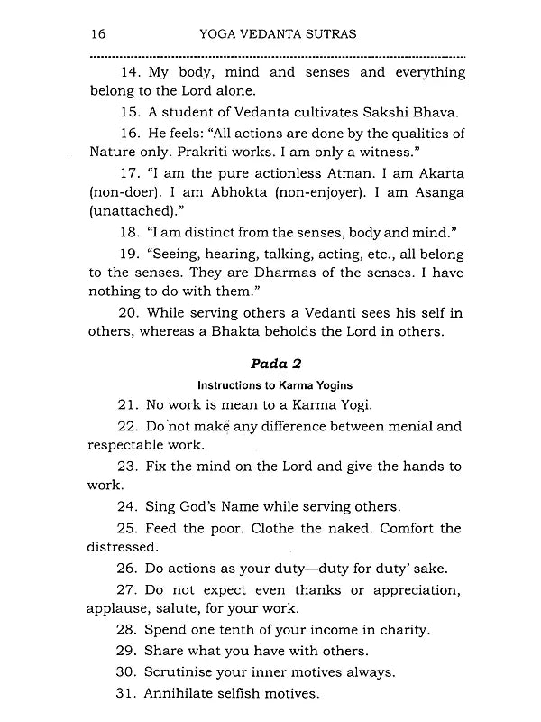 Yoga Vedanta Sutras - Retail Maharaj