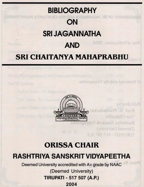 Bibliography on Sri Jagannatha and Sri Chaitanya Mahaprabhu - Retail Maharaj