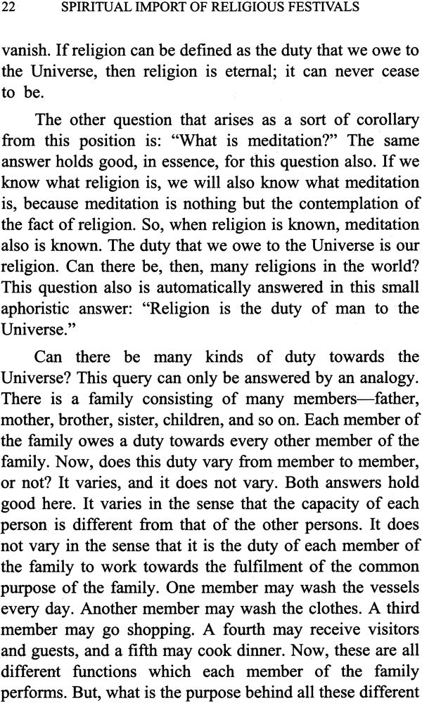 Spiritual Import of Religious Festivals - Retail Maharaj
