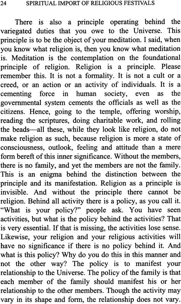 Spiritual Import of Religious Festivals - Retail Maharaj