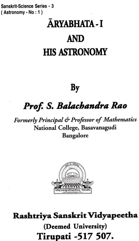 Aryabhata – I and His Astronomy - Retail Maharaj