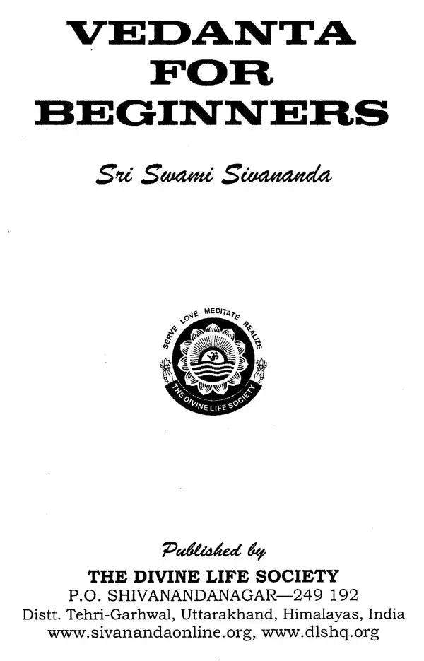 Vedanta for Beginners - Retail Maharaj
