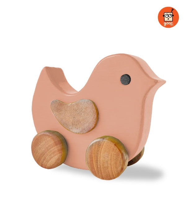 Wooden Wheel Bird