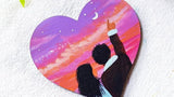 Professional Heart Shaped Stretched Canvas for Acrylic and Oil Painting - Retail Maharaj