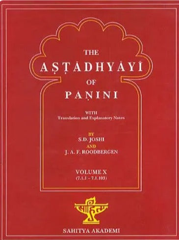The Astadhyayi of Panini: Volume X (7.1.1 - 7.1.103) - Retail Maharaj