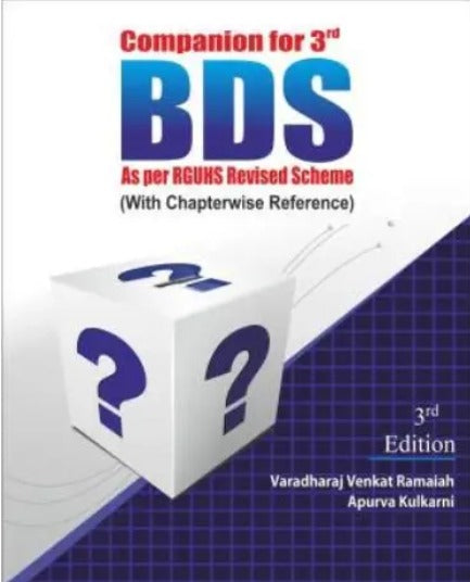 Companion for 3rd BDS as per RGUHS Revised Scheme By Varadharaj Venkat Ramaiah - Retail Maharaj