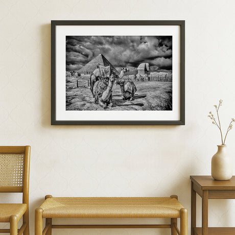 Desert Royalty – Pyramids of Giza, Cairo – Limited Edition Fine Art Photograph by Sayantan Sengupta - Retail Maharaj