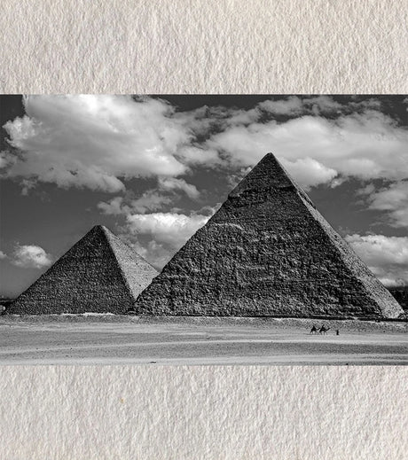 Timeless Geometry – Pyramids of Cairo – Fine Art Photograph by Sayantan Sengupta - Retail Maharaj