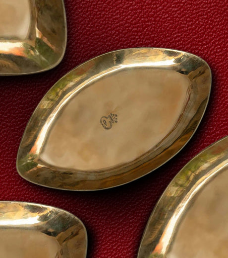 Pure Kansa Boat Shaped Tray (12 x 6.5 Inches) - Retail Maharaj