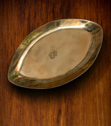 Pure Kansa Boat Shaped Tray (12 x 6.5 Inches) - Retail Maharaj