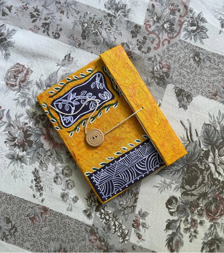 Pata Eco Folder – Handmade by Innocent Hands with Hand-Painted Floral Motifs - Retail Maharaj