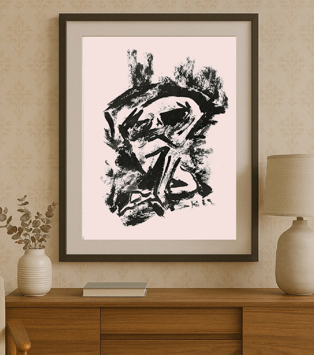 “Intimate II” by Debajyoti Roy – The Clone Within Series (Acrylic & Ink on Archival Paper) - Retail Maharaj