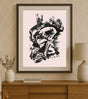 “Intimate II” by Debajyoti Roy – The Clone Within Series (Acrylic & Ink on Archival Paper) - Retail Maharaj