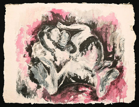 “LOVE” by Debajyoti Roy – The Clone Within Series (Mixed Media on Handcrafted Archival Paper) - Retail Maharaj