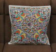 Madhubani Lotus Harmony Handpainted Cushion Cover – Lotus Mandala Design on Cotton (18 x 18 inch) | Indian Folk Art Home Décor - Retail Maharaj