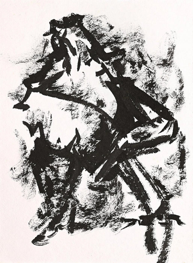 “Untitled 2022” – The Clone Within Series by Debajyoti Roy | Abstract Acrylic & Ink on Archival Paper - Retail Maharaj