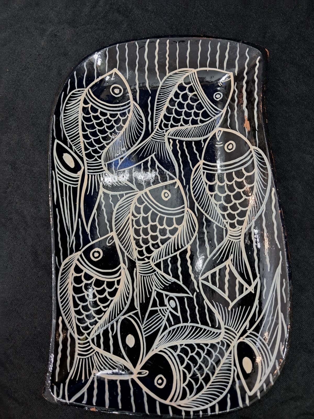 Ocean Whispers – Handcrafted Fish Tray - Retail Maharaj