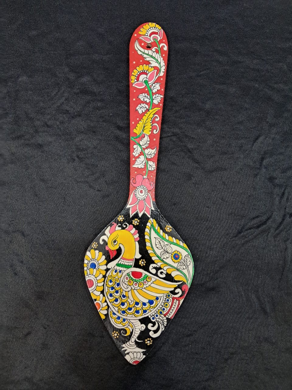 Peacock Glory – Handcrafted Wooden Spatula - Retail Maharaj