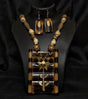 Rustic Floral Bamboo Necklace Set – Earthy Elegance | Handcrafted Eco-Friendly Tribal Jewelry - Retail Maharaj
