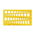 Isomars Oval and Ellipse Drafting Template Stencil for Design and Drawing - Retail Maharaj