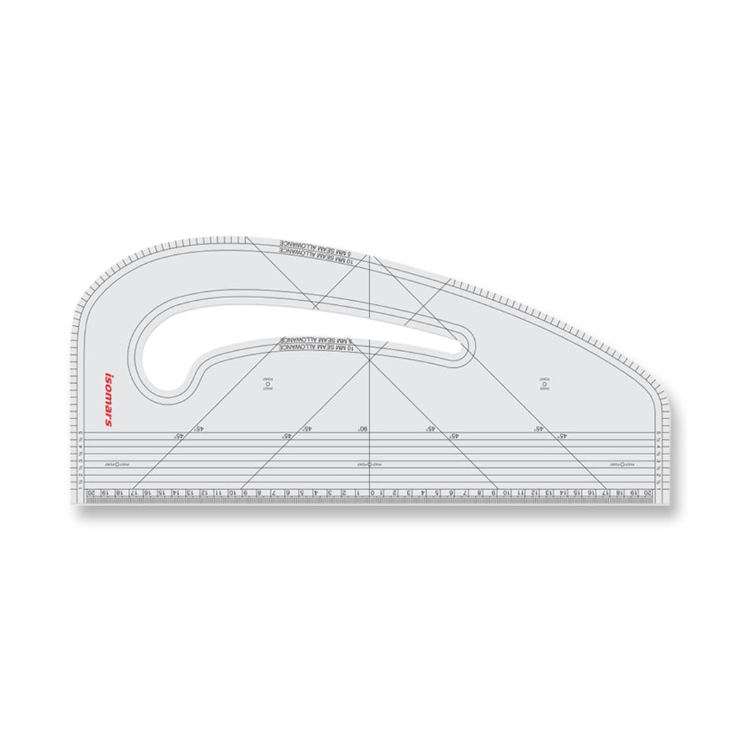 Isomars Pattern Master Ruler for Fashion Designing and Textile Pattern Making - Retail Maharaj