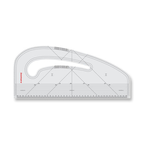 Isomars Pattern Master Ruler for Fashion Designing and Textile Pattern Making - Retail Maharaj