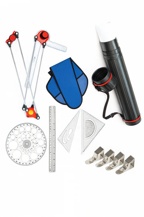Mini Drafter for Engineering, Architectural, and Artistic Drawing – Complete Student Kit - Retail Maharaj