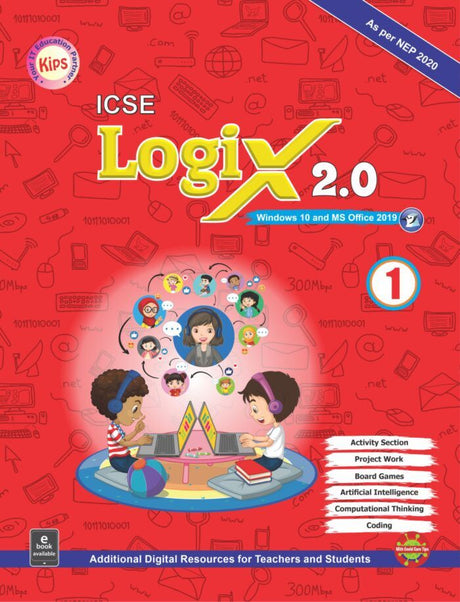 ICSE Logix (Window 10 MS Office 2019) 2.0 for Class 1 - Retail Maharaj