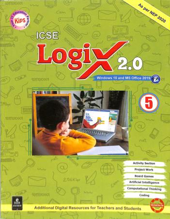Logix 2.0 Class 5 ICSE (Windows 10, MS Office 2019) - Retail Maharaj