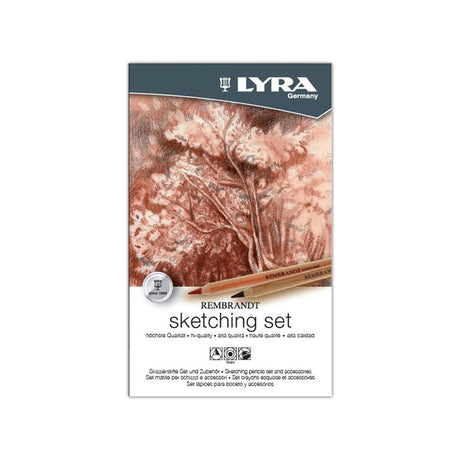 Lyra Rembrandt Professional Sketching Pencil and Accessories Set of 11 - Retail Maharaj