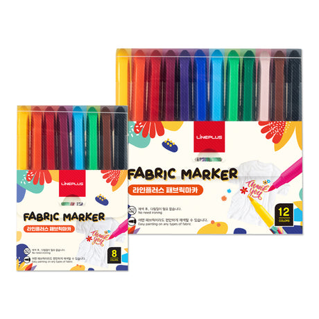 Lineplus Fabric Marker Set for Textile Art (Set of 8 & Set of 12) - Retail Maharaj