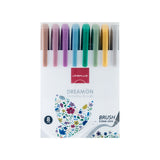 Lineplus DreamON Metallic Brush Pens Set with Flexible Tips - Retail Maharaj