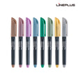 Lineplus DreamON Metallic Brush Pens Set with Flexible Tips - Retail Maharaj